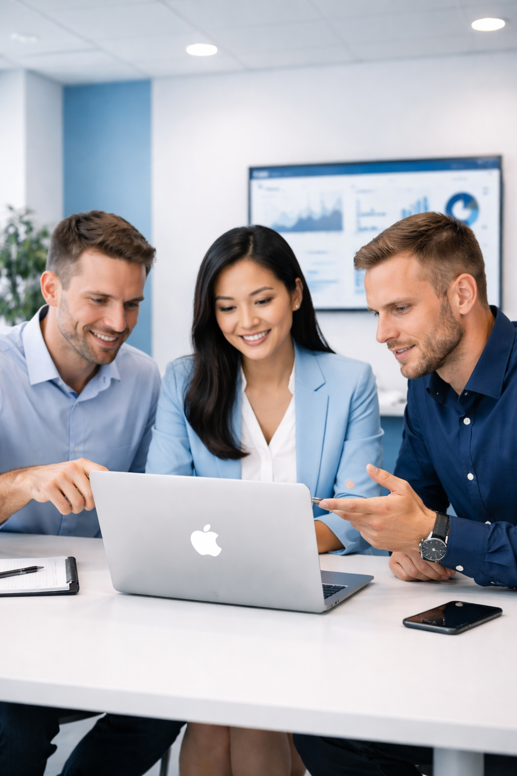 Business teams planning app workflows and user journeys